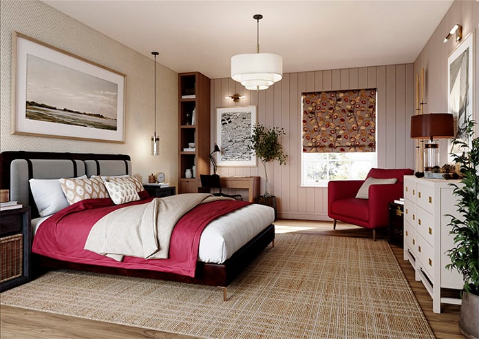 Honesty, Cerise - Roman Blind - Image 7